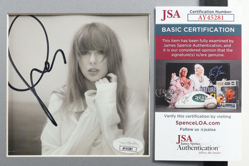 Taylor Swift Signed Custom Framed "Tortured Poets Department" CD Insert Display with Disc (JSA)(5)