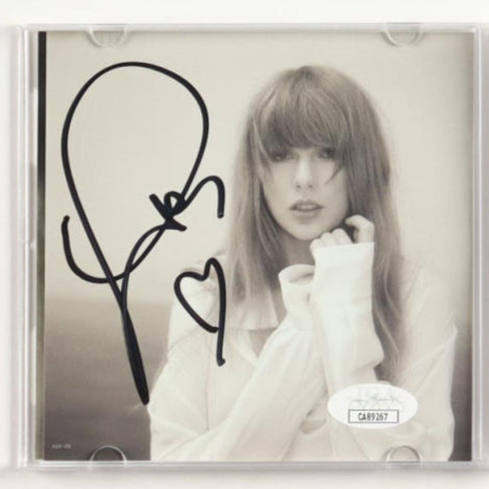 Taylor Swift Signed with "Heart" "The Tortured Poets Department" CD Insert With Case & Disc(2)