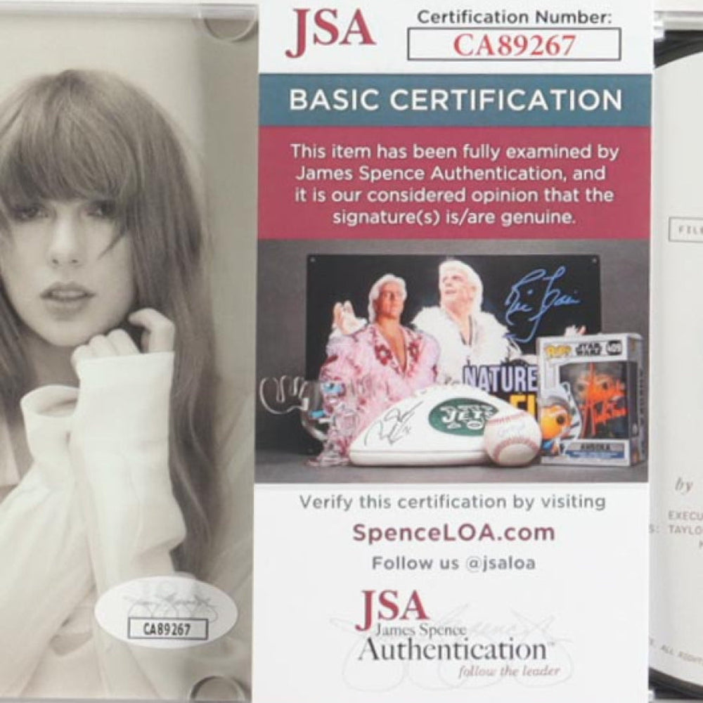 Taylor Swift Signed with &quot;Heart&quot; &quot;The Tortured Poets Department&quot; CD Insert With Case &amp; Disc(2)