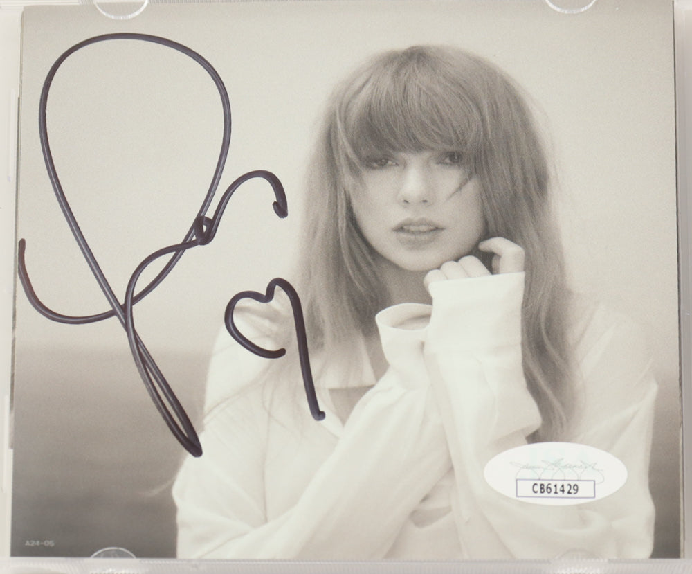Taylor Swift Signed with &quot;Heart&quot; &quot;The Tortured Poets Department&quot; CD Insert With Case &amp; Disc(3)