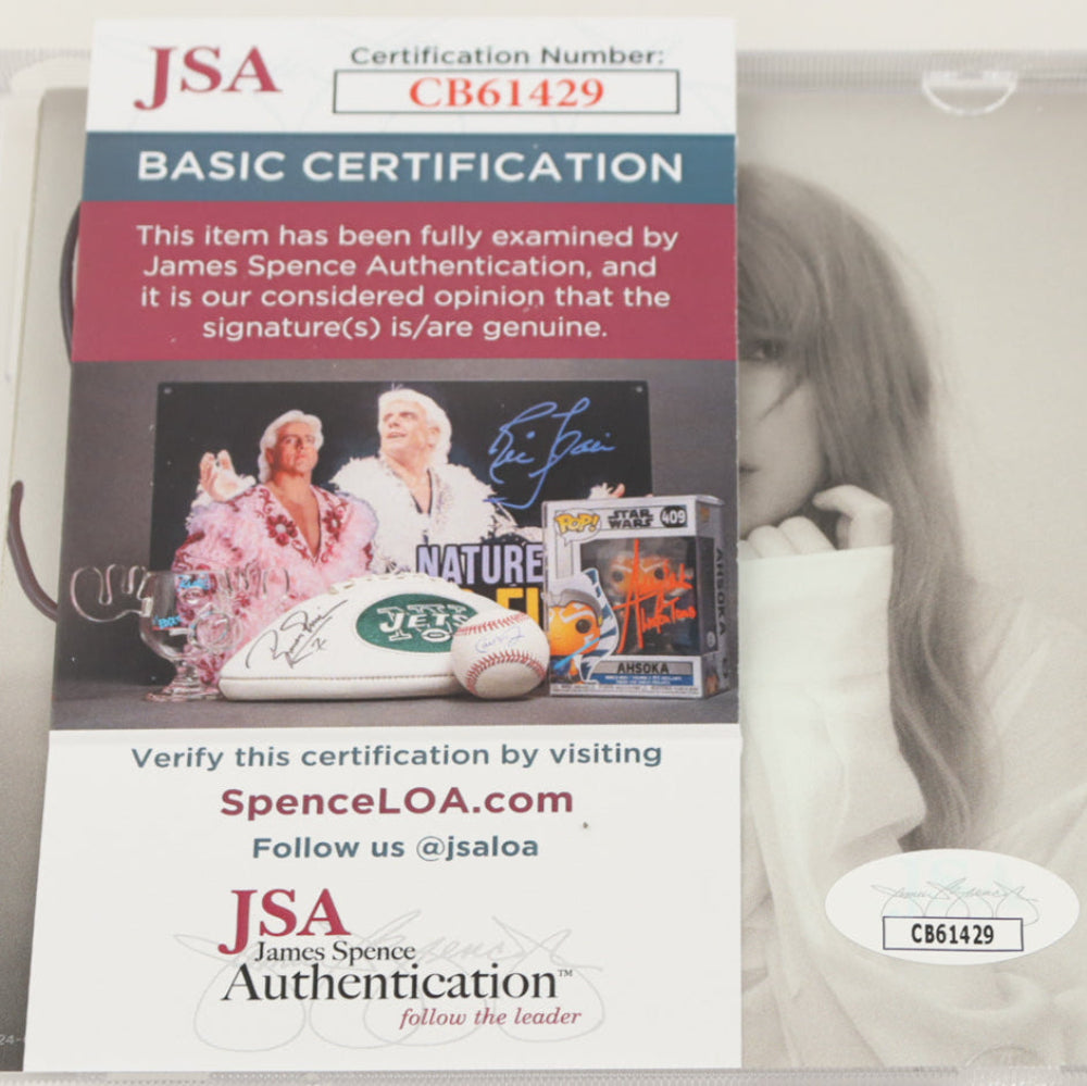 Taylor Swift Signed with &quot;Heart&quot; &quot;The Tortured Poets Department&quot; CD Insert With Case &amp; Disc(3)