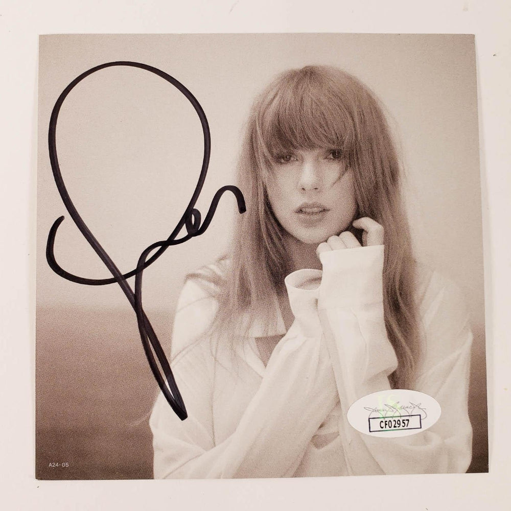 Taylor Swift Signed "The Tortured Poets Department" CD Insert With Case & Disc(1)