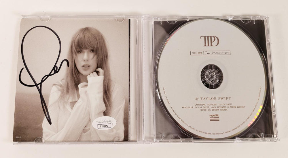 Taylor Swift Signed &quot;The Tortured Poets Department&quot; CD Insert With Case &amp; Disc(1)