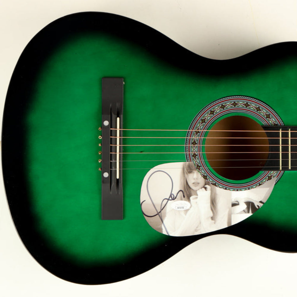 Taylor Swift Signed 38" Dark Green Acoustic Guitar (JSA)