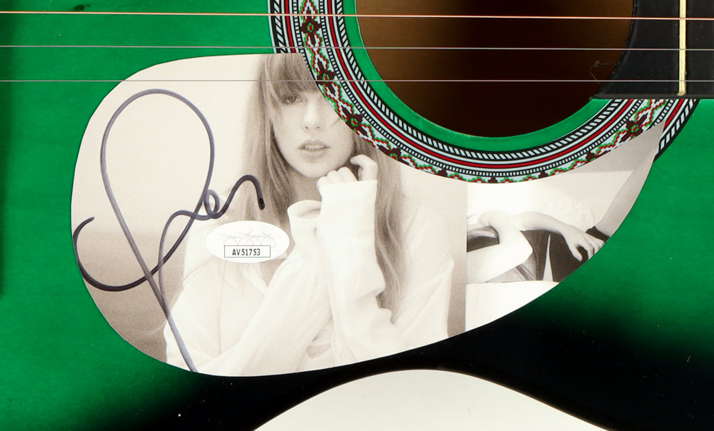 Taylor Swift Signed 38" Dark Green Acoustic Guitar (JSA)