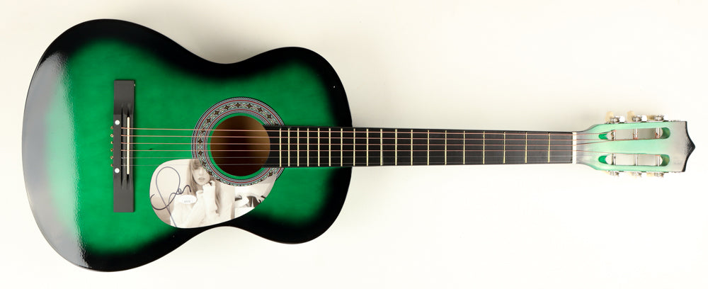 Taylor Swift Signed 38" Dark Green Acoustic Guitar (JSA)