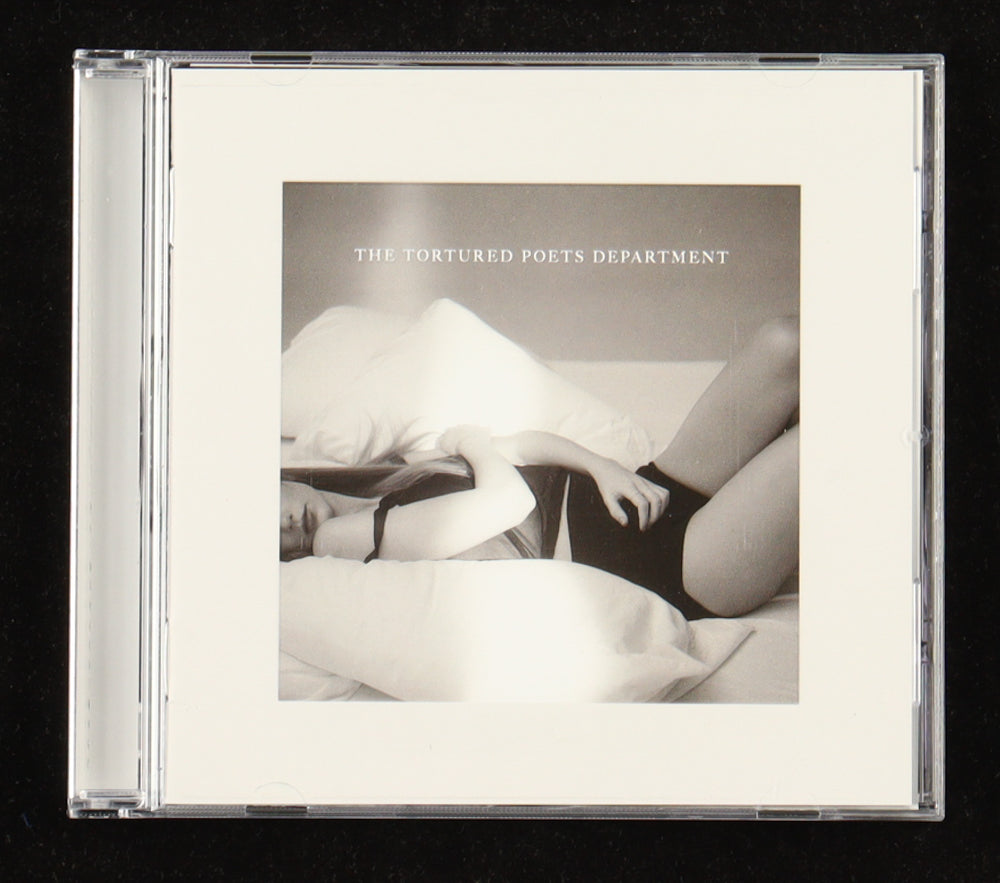 Taylor Swift Signed with a &quot;Heart&quot; &quot;The Tortured Poets Department&quot; CD Insert With Case &amp; Disc (JSA)