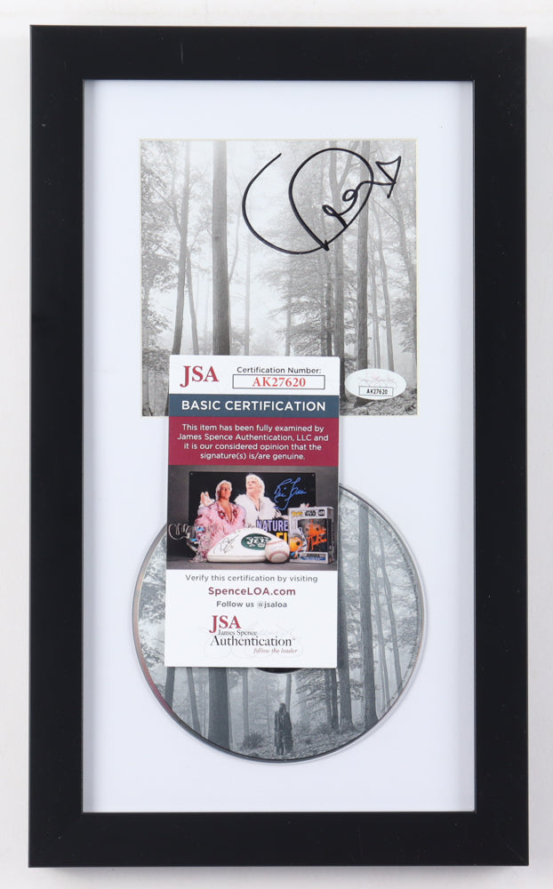Taylor Swift Signed Framed "Folklore" CD Album Cover Display With Disc (JSA)
