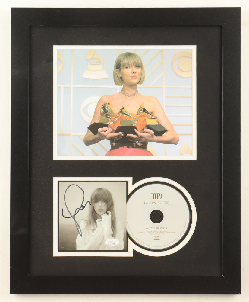 Taylor Swift Signed "The Tortured Poets Department" Framed CD Insert Display (JSA)
