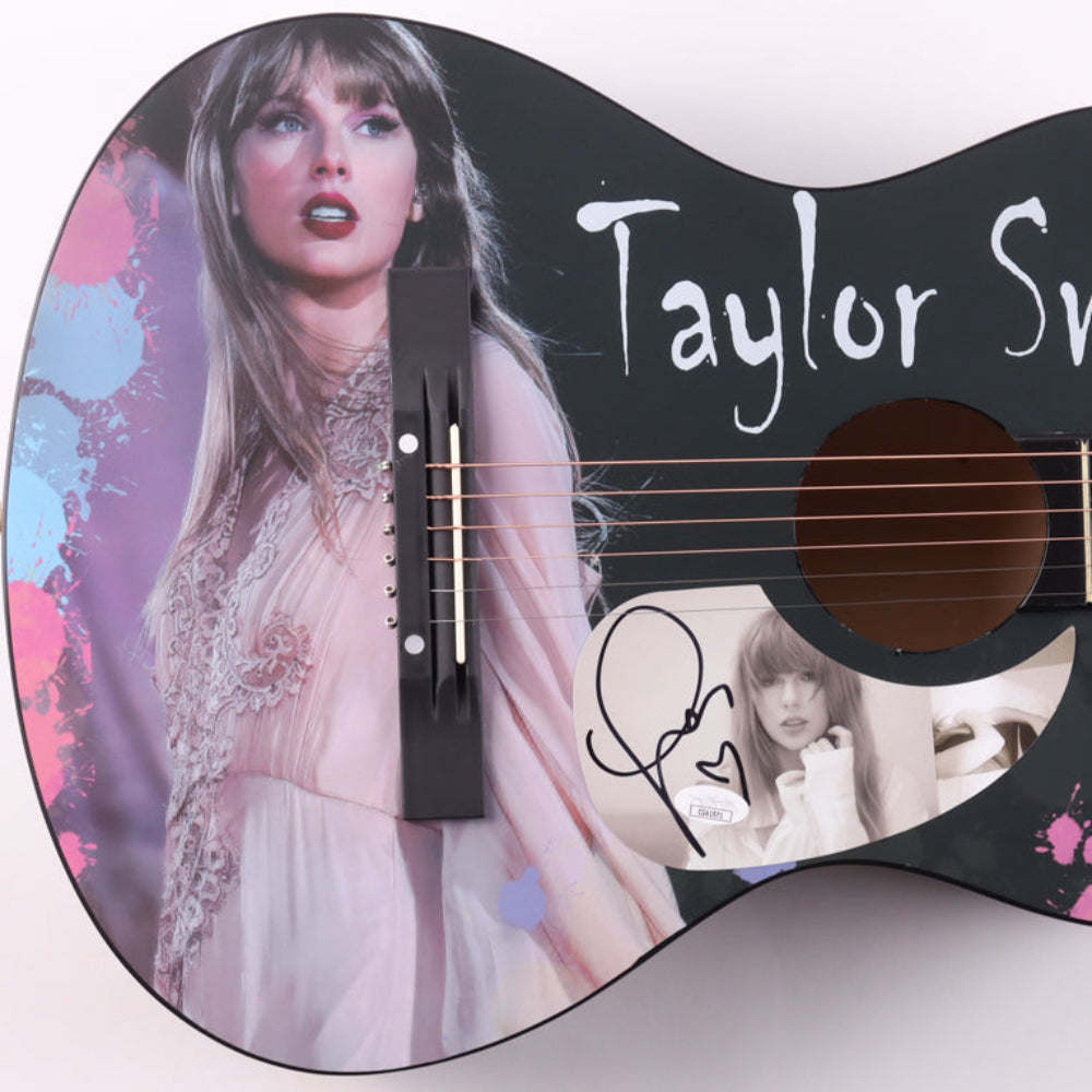 Taylor Swift Signed with a "Heart" 38" "TTPD" Acoustic Guitar (JSA)
