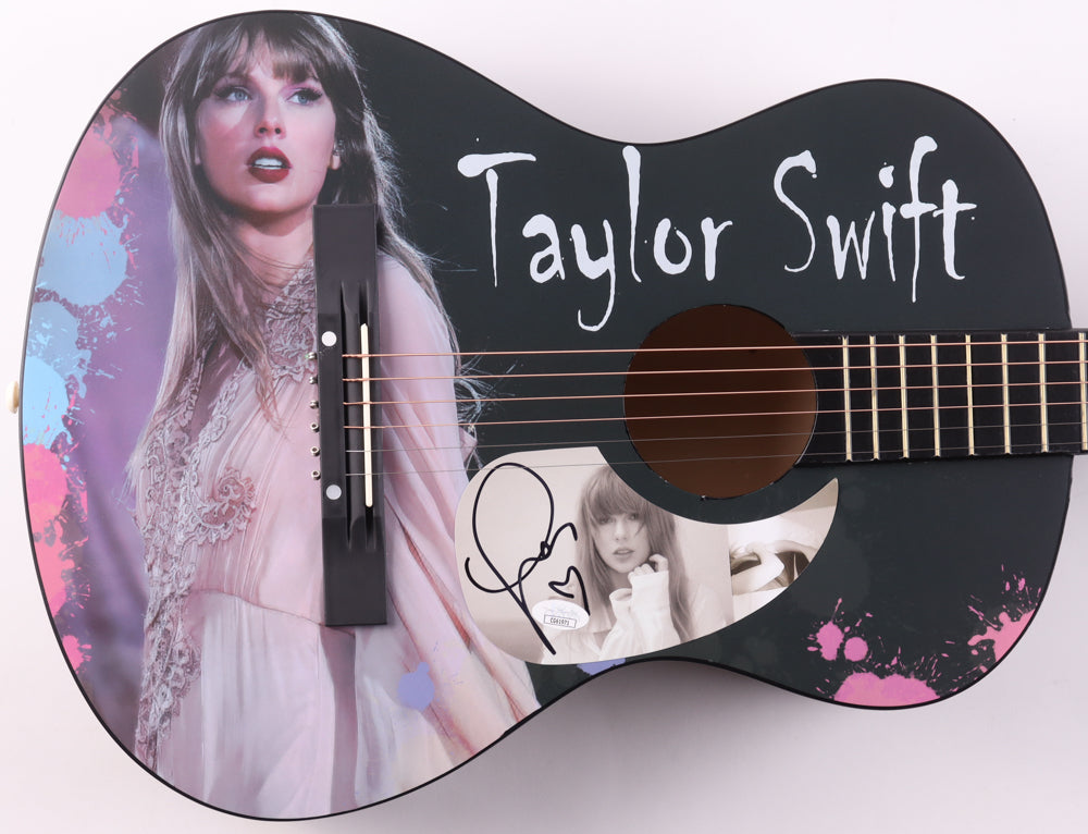 Taylor Swift Signed with a "Heart" 38" "TTPD" Acoustic Guitar (JSA)