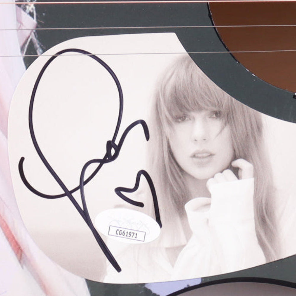 Taylor Swift Signed with a "Heart" 38" "TTPD" Acoustic Guitar (JSA)