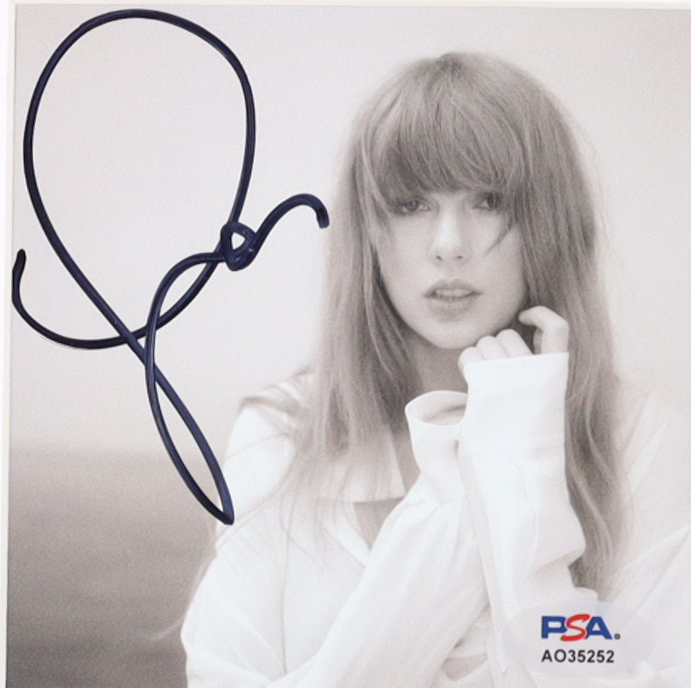 Taylor Swift Signed Framed "The Tortured Poets Department" CD Album Insert Display With Disc (PSA)(8)