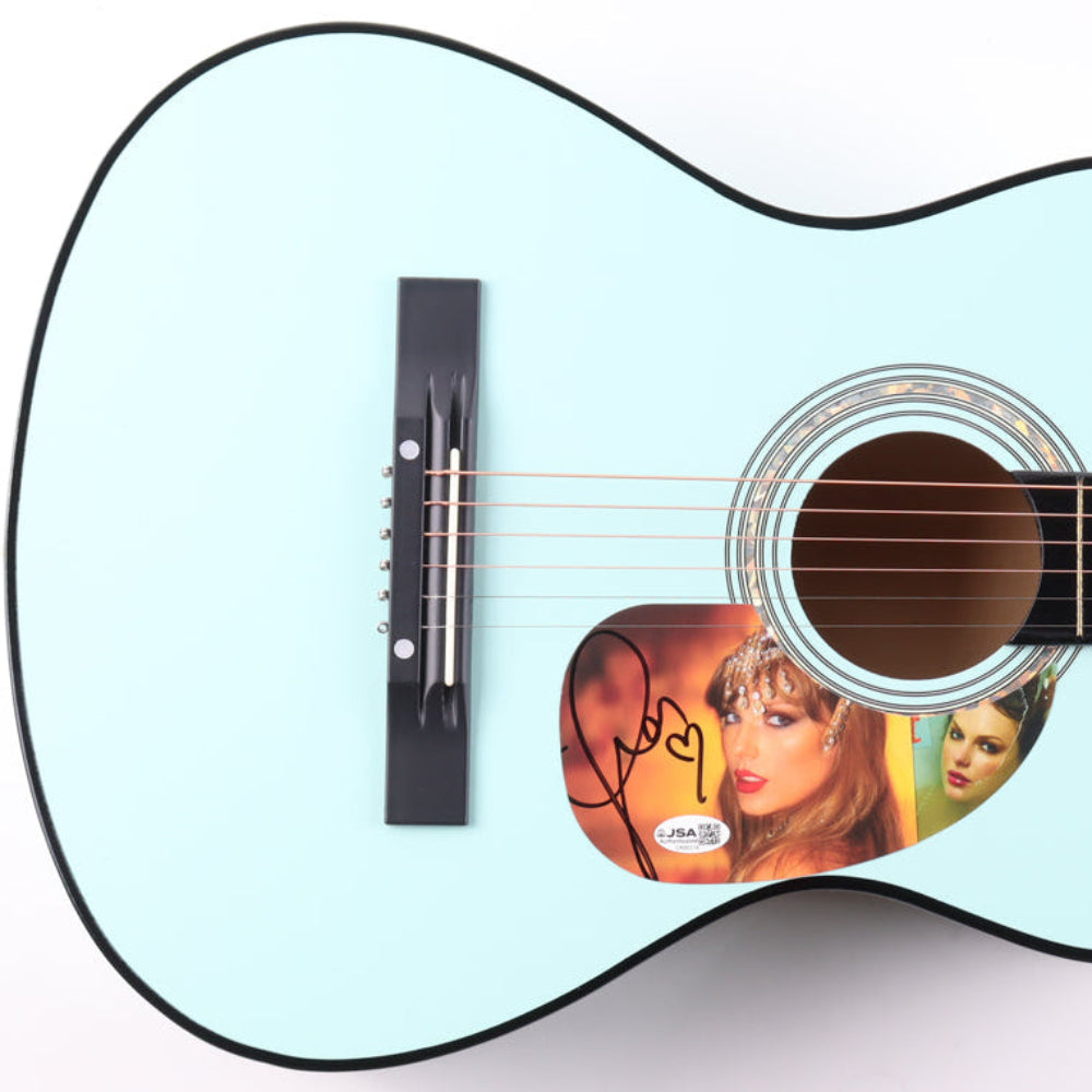 Taylor Swift Signed 38” Acoustic Light Green Guitar (JSA Hologram)