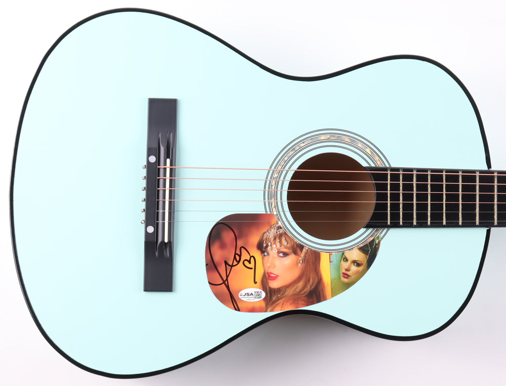 Taylor Swift Signed 38” Acoustic Light Green Guitar (JSA Hologram)