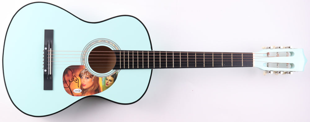 Taylor Swift Signed 38” Acoustic Light Green Guitar (JSA Hologram)