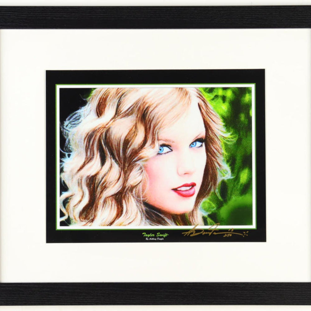 Taylor Swift Limited Edition Framed Lithograph Print Display Signed By Anthony Douglas