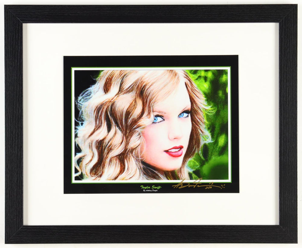 Taylor Swift Limited Edition Framed Lithograph Print Display Signed By Anthony Douglas