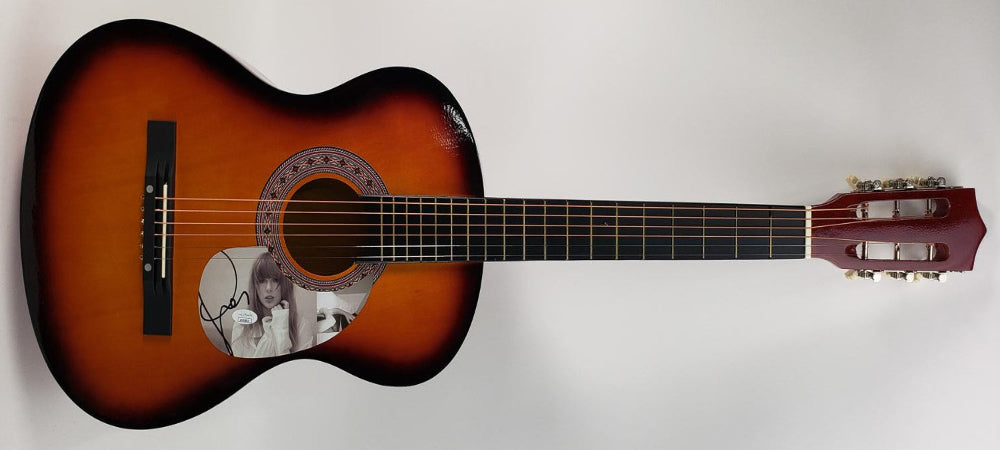 Taylor Swift Signed Orange Acoustic Guitar (JSA Hologram)(1)
