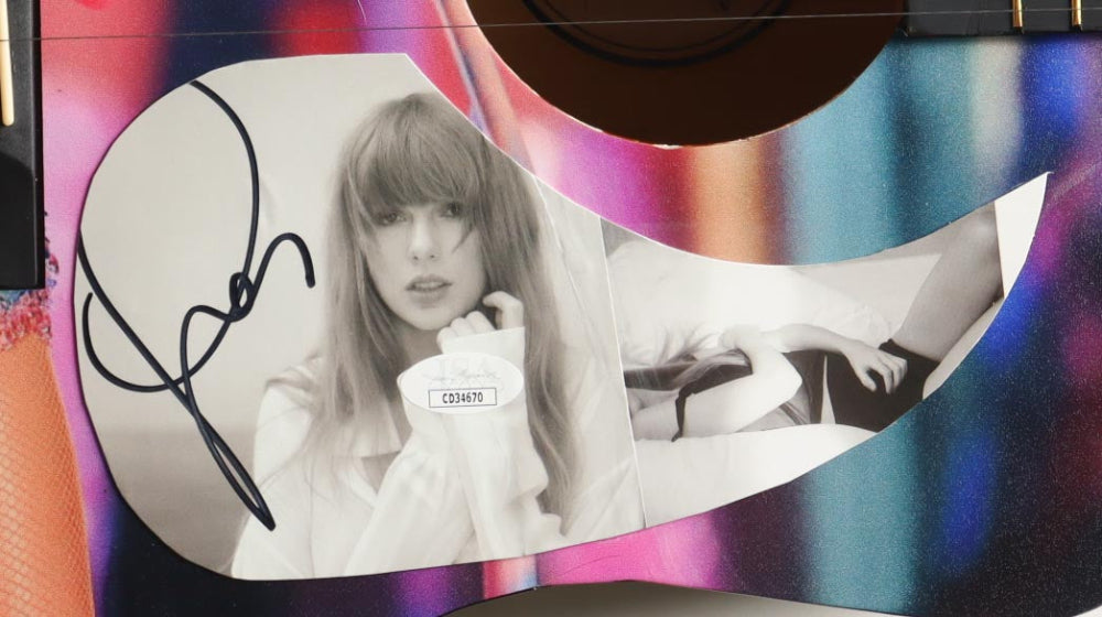 Taylor Swift Signed Ashthorpe 38" Pink "Eras Tour" Acoustic Guitar (JSA)
