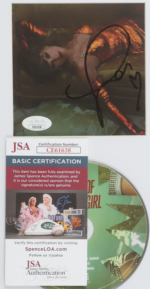 Taylor Swift Signed with a "Heart" "The Life of a Showgirl" Framed CD Insert Display (3)(JSA)