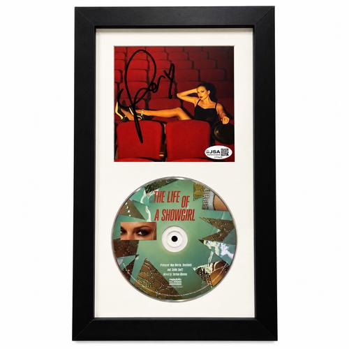 Taylor Swift Signed "The Life of a Showgirl" Framed CD Insert Display (3)(JSA)