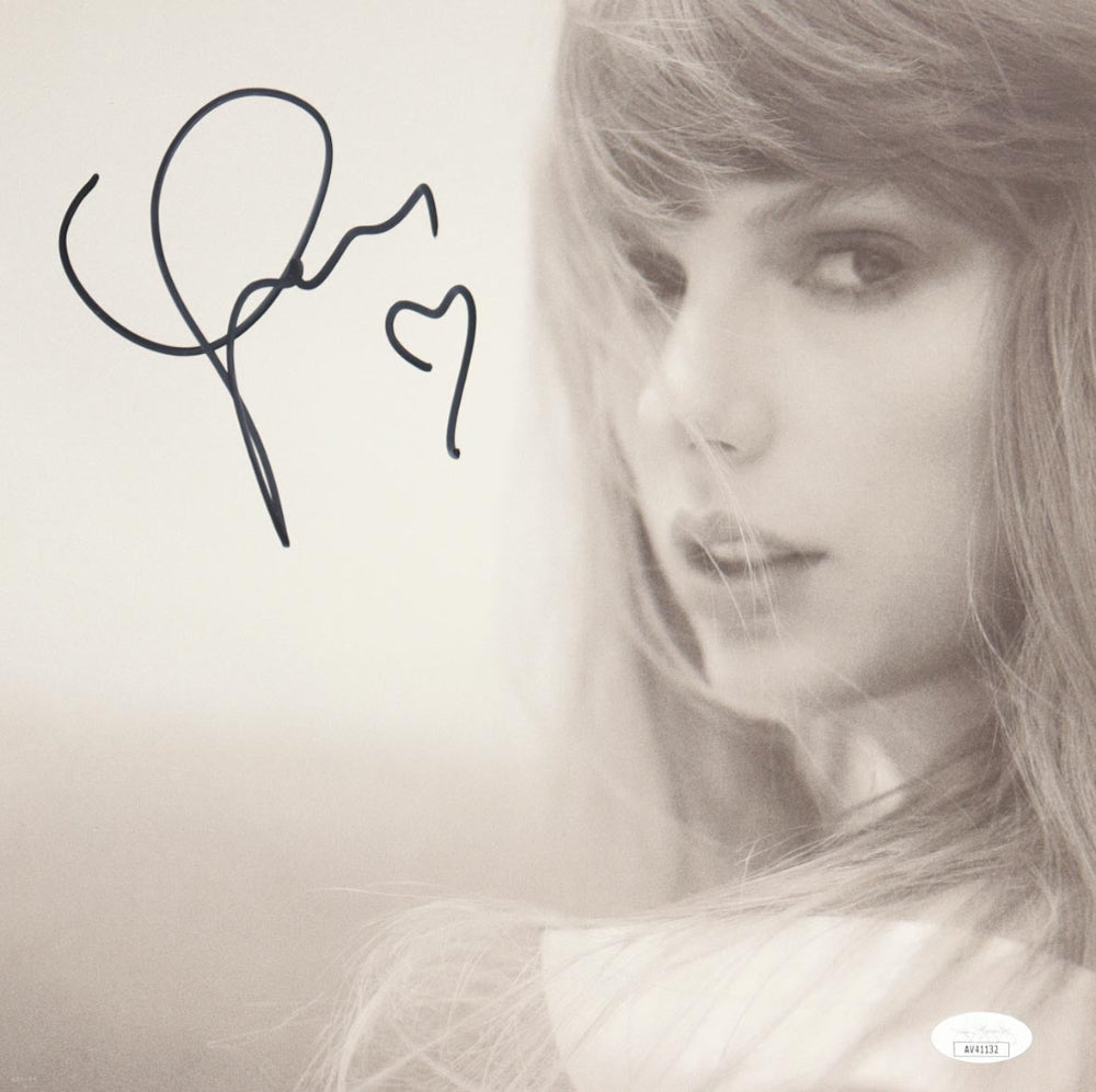 Taylor Swift Signed "The Tortured Poets Department" Album Sleeve Insert With Hand Drawn Heart (JSA)