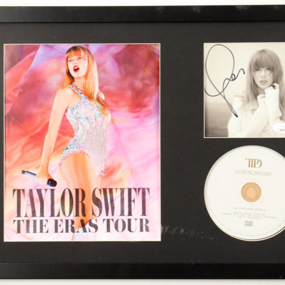 Taylor Swift Signed Custom Framed "Tortured Poets Department" CD Insert Display with Disc (JSA)(5)