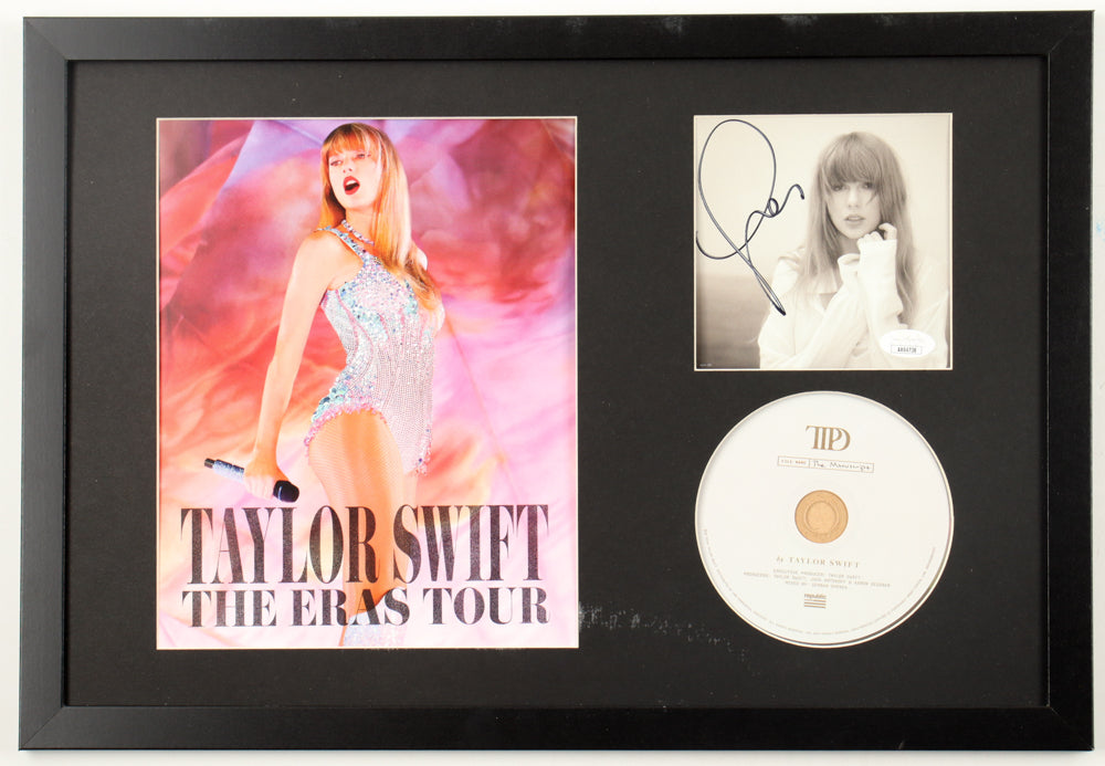 Taylor Swift Signed Custom Framed "Tortured Poets Department" CD Insert Display with Disc (JSA)(5)