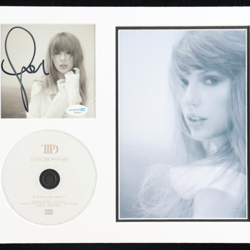 Taylor Swift Signed "The Tortured Poets Department" 11x14 Custom Matted CD Insert Display (ACOA)