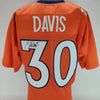 Terrell Davis Signed Denver Broncos Custom Orange Jersey