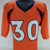 Terrell Davis Signed Denver Broncos Custom Orange Jersey