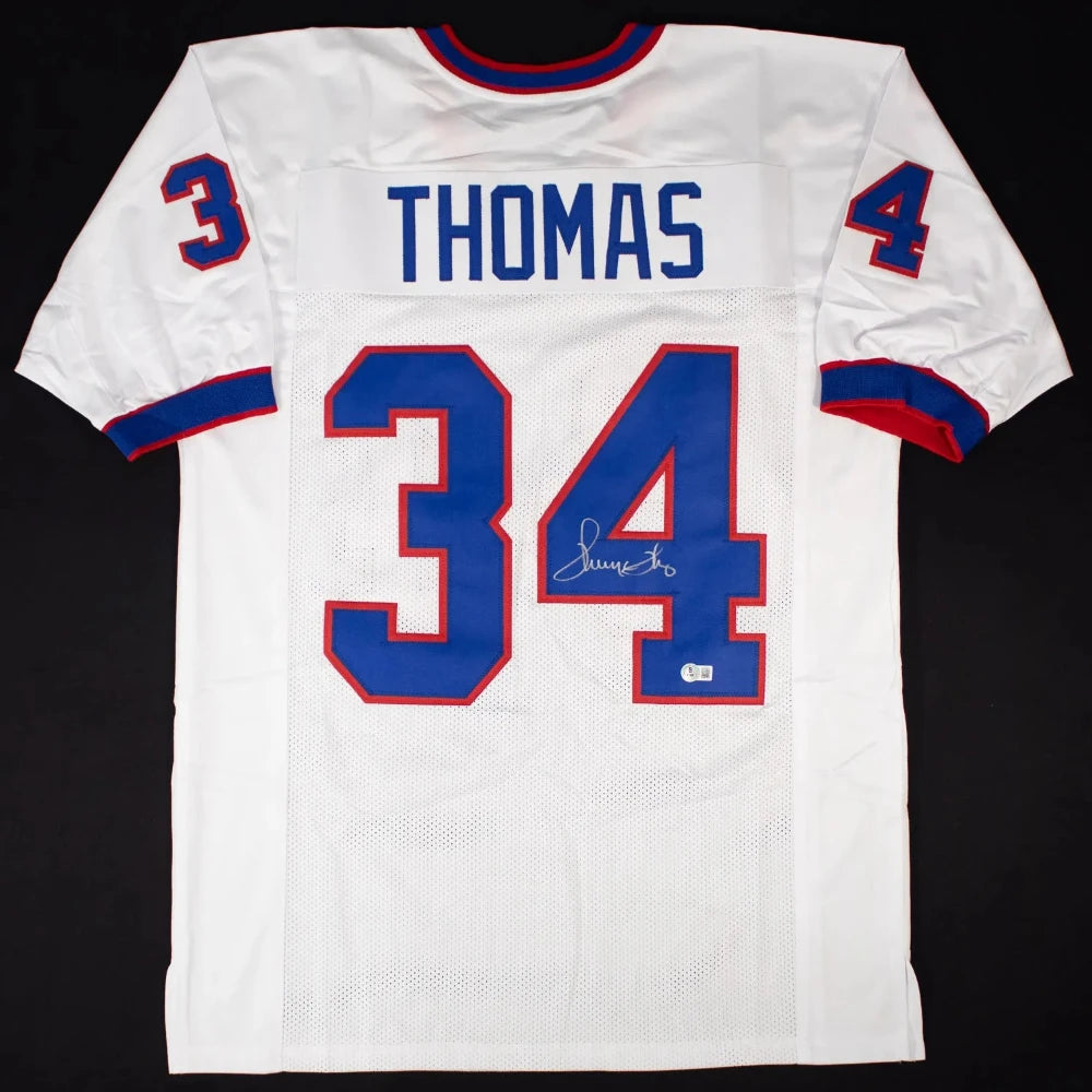 Thurman Thomas Signed Buffalo Bills Jersey (Beckett Witness Certified)