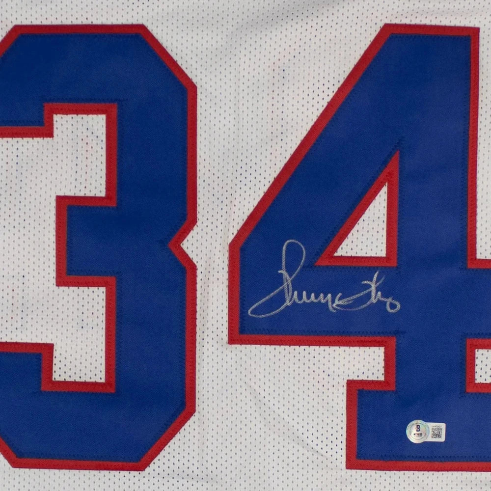 Thurman Thomas Signed Buffalo Bills Jersey (Beckett Witness Certified)