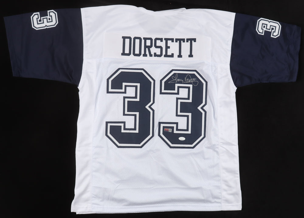 Tony Dorsett Signed White Jersey (JSA)