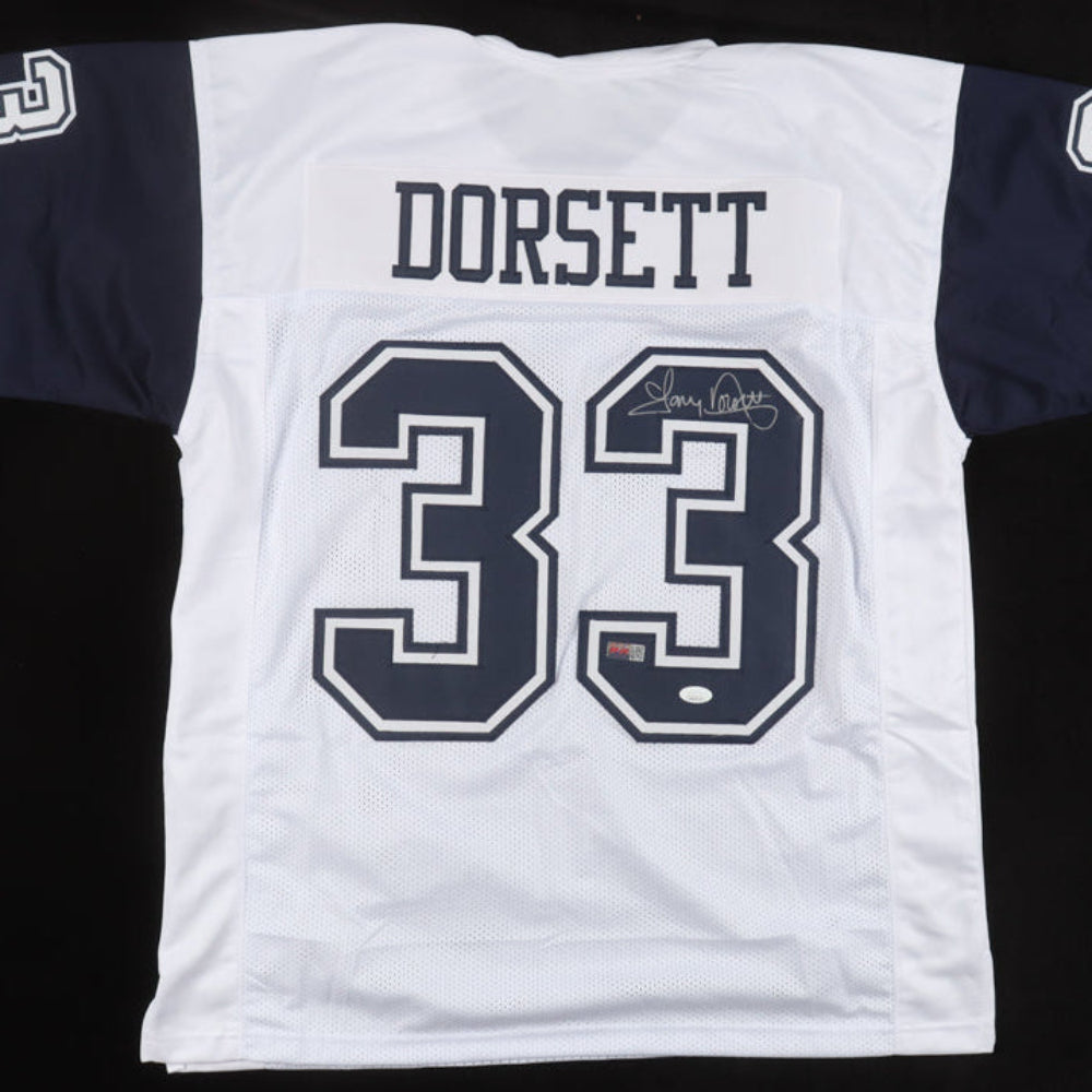 Tony Dorsett Signed White Jersey (JSA)