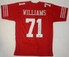 Trent Williams Signed San Francisco 49ers Red Jersey (JSA Witness COA &amp; Players Ink Certified)