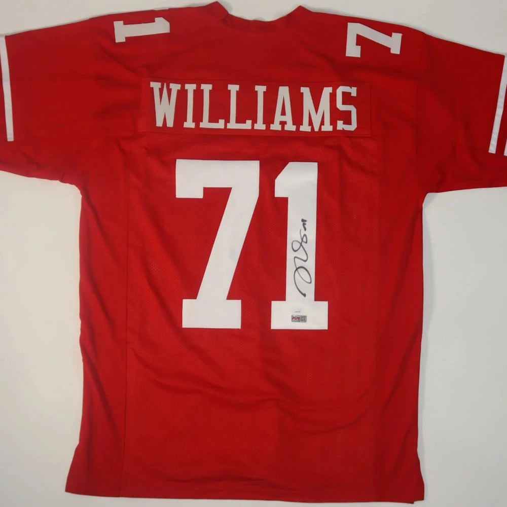 Trent Williams Signed San Francisco 49ers Red Jersey (JSA Witness COA & Players Ink Certified)