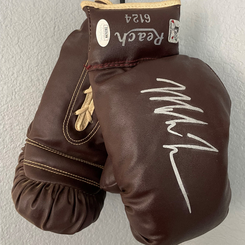Mike Tyson Signed Vintage Everlast Brown Boxing Glove (Tyson &amp; JSA)