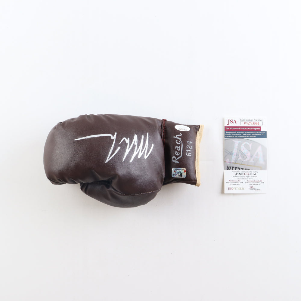 Mike Tyson Signed Vintage Everlast Brown Boxing Glove (Tyson &amp; JSA)
