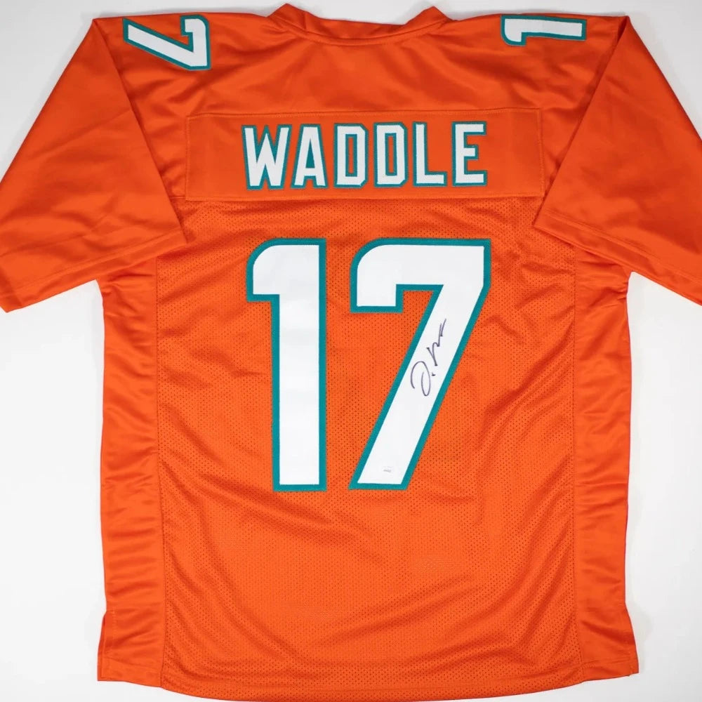 Jaylen Waddle Signed Miami Dolphins Orange Jersey (JSA)