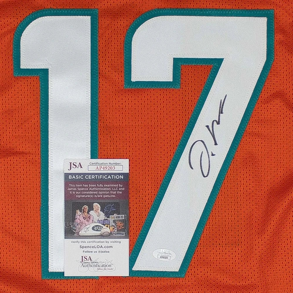 Jaylen Waddle Signed Miami Dolphins Orange Jersey (JSA COA)