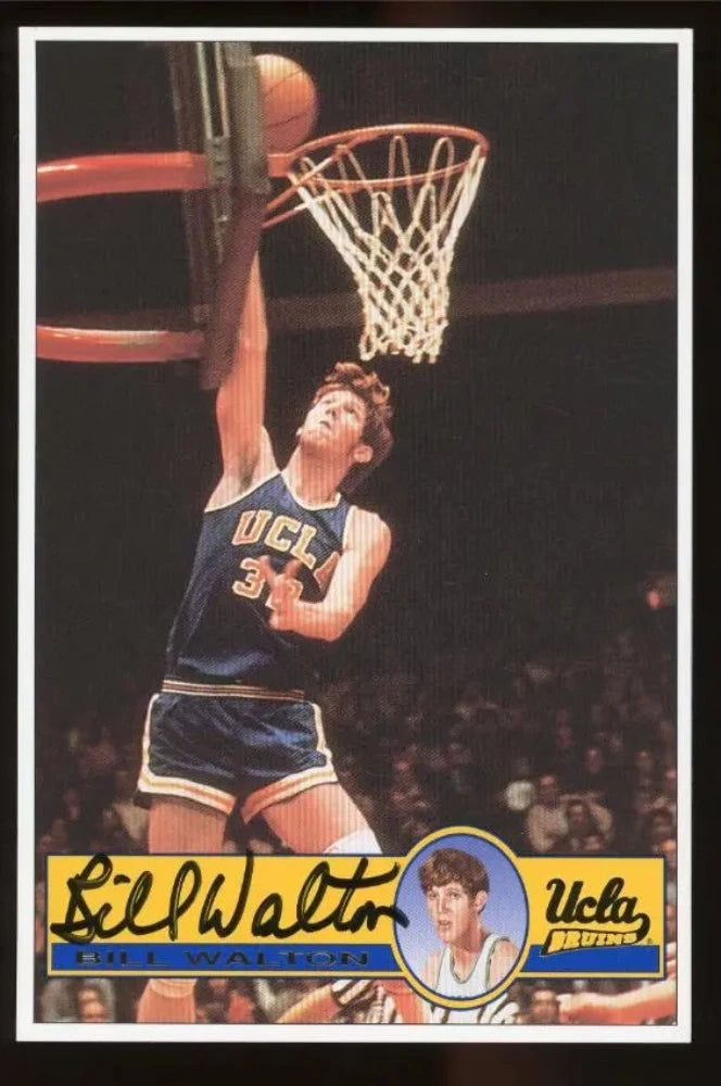Bill Walton Signed UCLA Bruins 4×6 Photo Card (JSA COA)