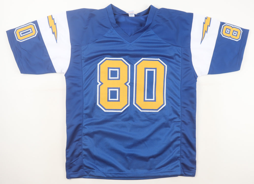 Kellen Winslow Signed Chargers Jersey Inscribed "HOF 95" (Beckett)