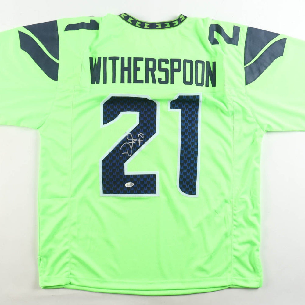 Devon Witherspoon Signed Seattle Seahawks Action Green Jersey (JSA)