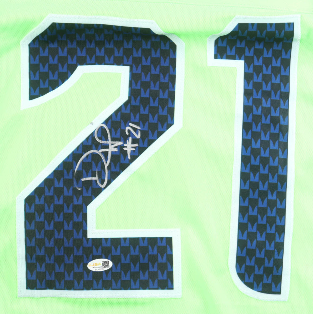 Devon Witherspoon Signed Seattle Seahawks Action Green Jersey (JSA)