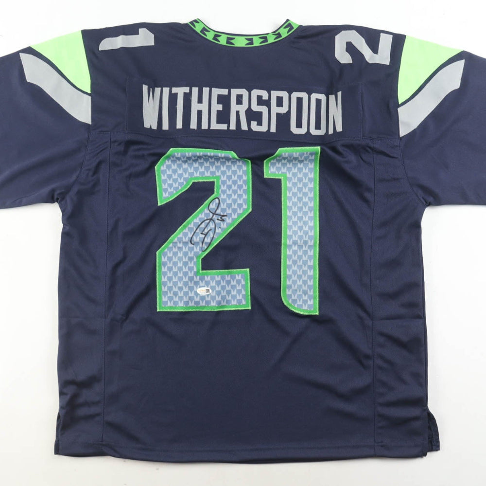 Devon Witherspoon Signed Seattle Seahawks Dark Blue Jersey (JSA)