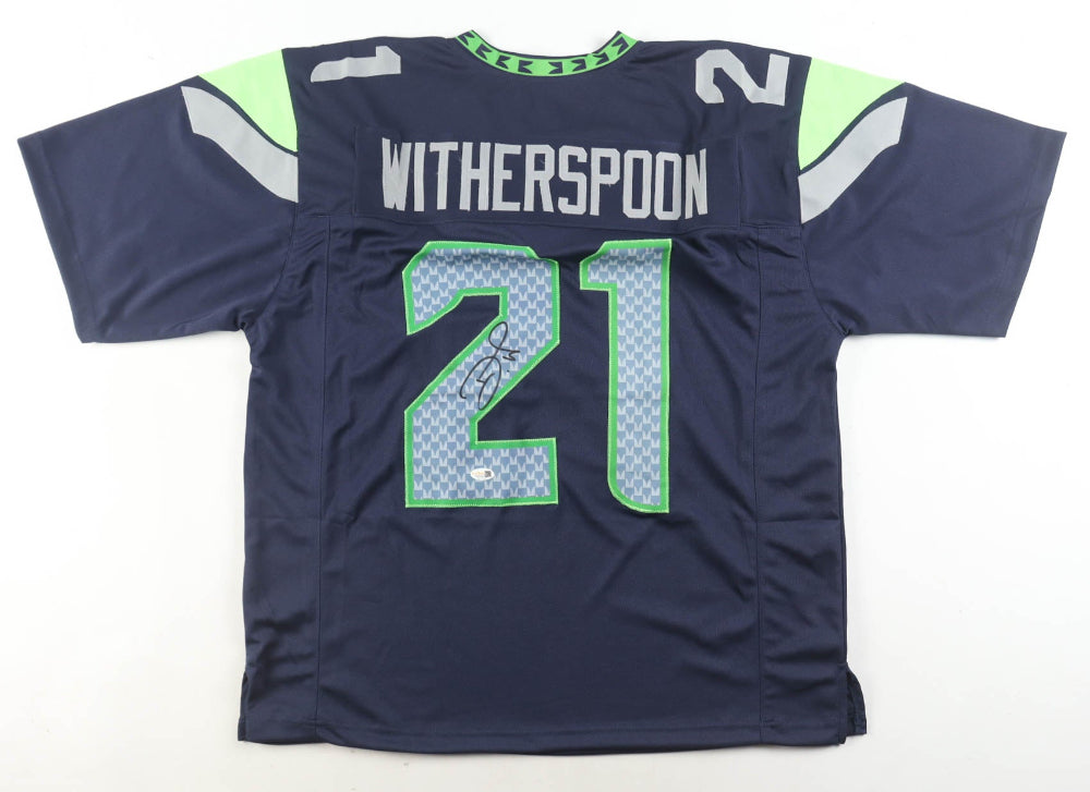 Devon Witherspoon Signed Seattle Seahawks Dark Blue Jersey (JSA)