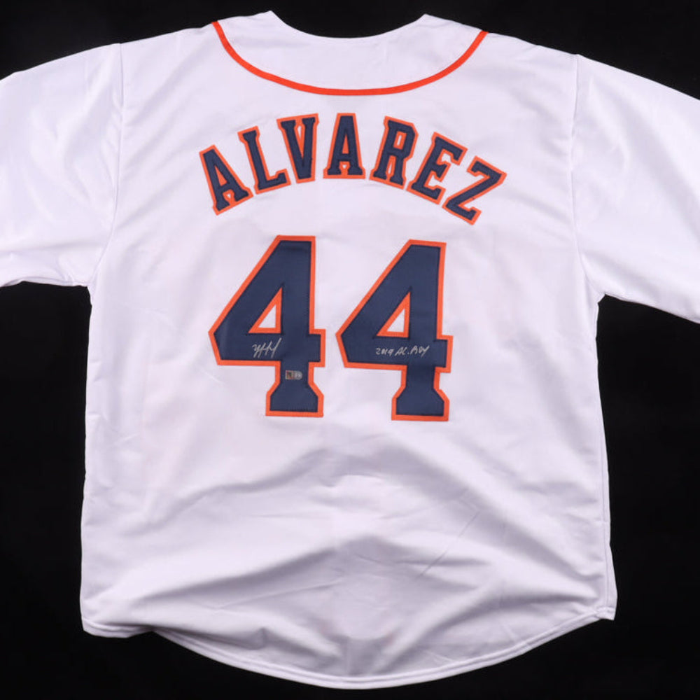 Yordan Alvarez Signed Jersey Inscribed "2019 AL. ROY" (AIV)