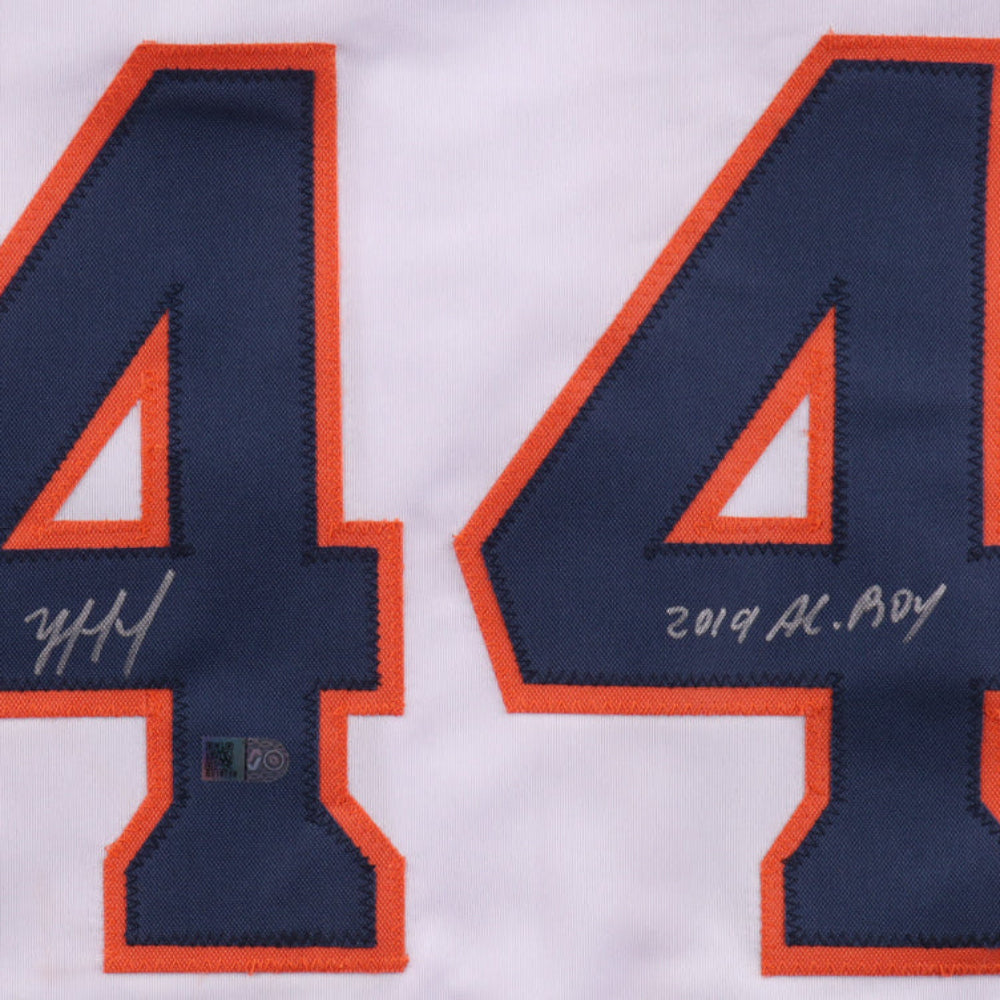 Yordan Alvarez Signed Jersey Inscribed "2019 AL. ROY" (AIV)